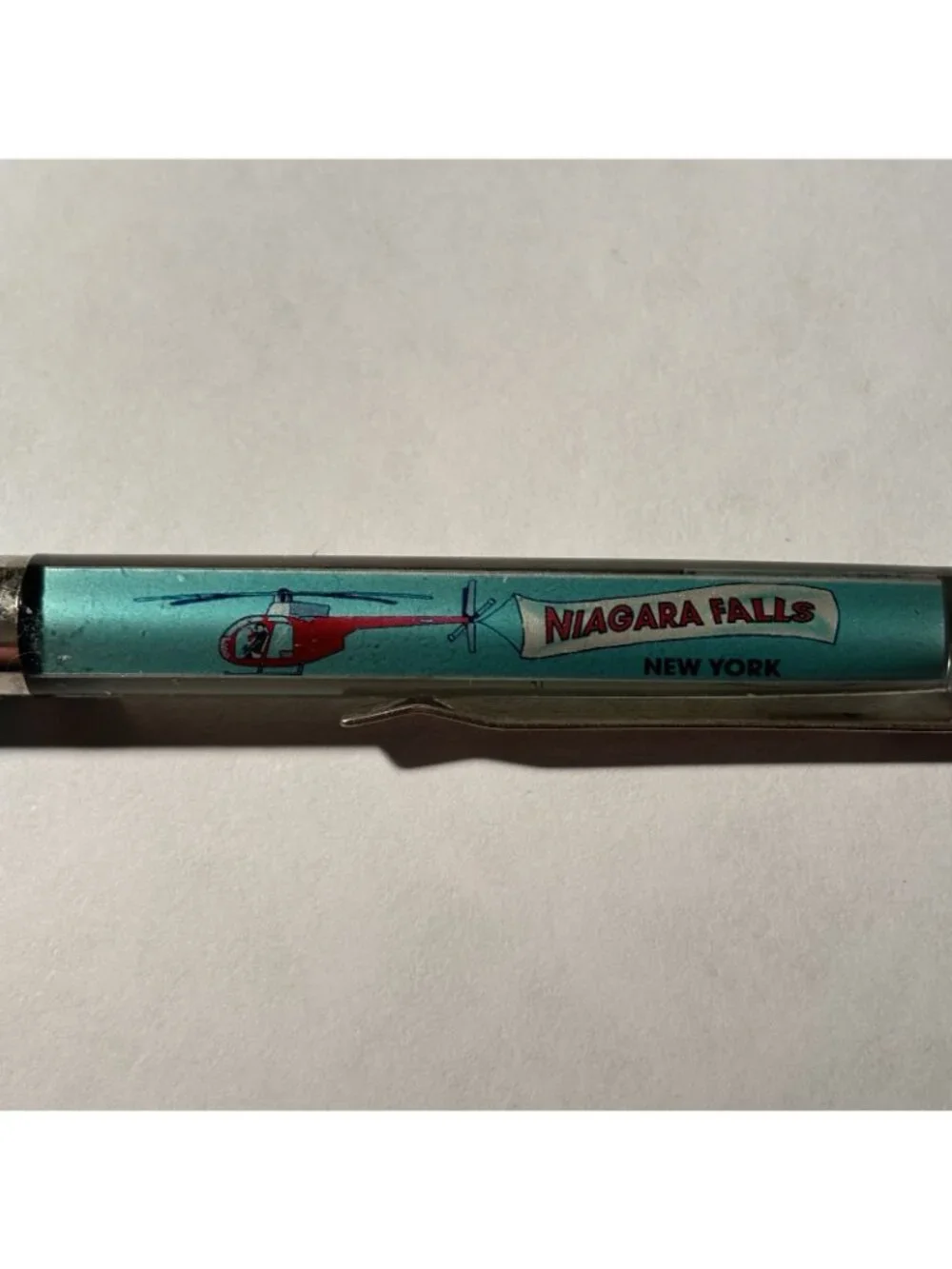 Niagara Falls New York Canada Floaty Pen Sightseeing Helicopter Moves Souvenir